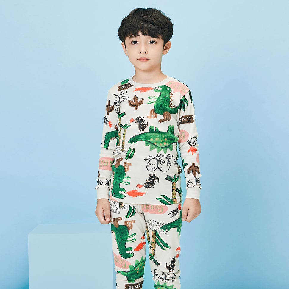 [Lẻ size] Bộ đồ dài tay cotton cho bé trai và bé gái lẻ size U8008