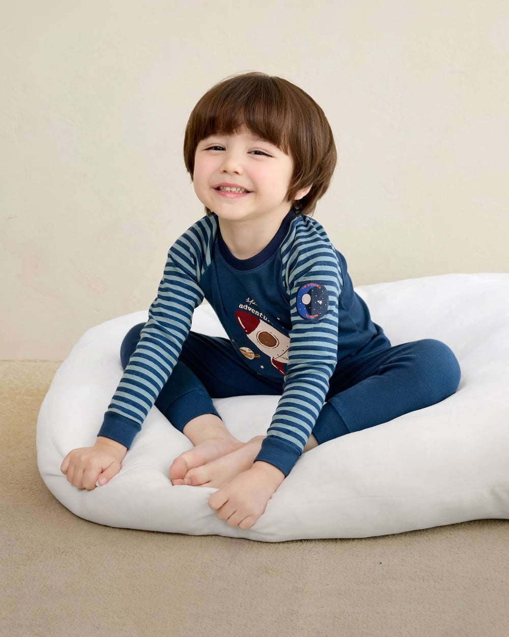 Bộ đồ dài dáng ôm cotton mịn bé trai U1203