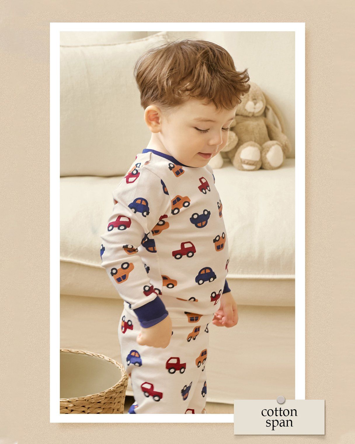 Bộ đồ dài dáng ôm cotton mịn bé trai U1259