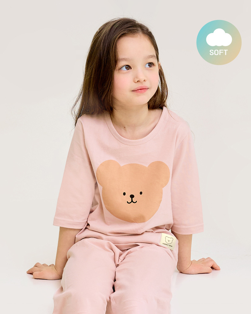 Bộ đồ lửng cotton mịn bé gái U2163