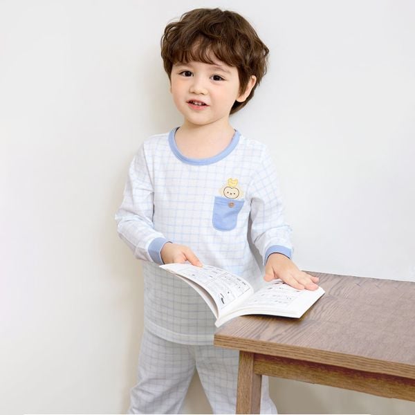 [Lẻ size] Bộ đồ dài tay cotton cho bé trai và bé gái lẻ size U8013