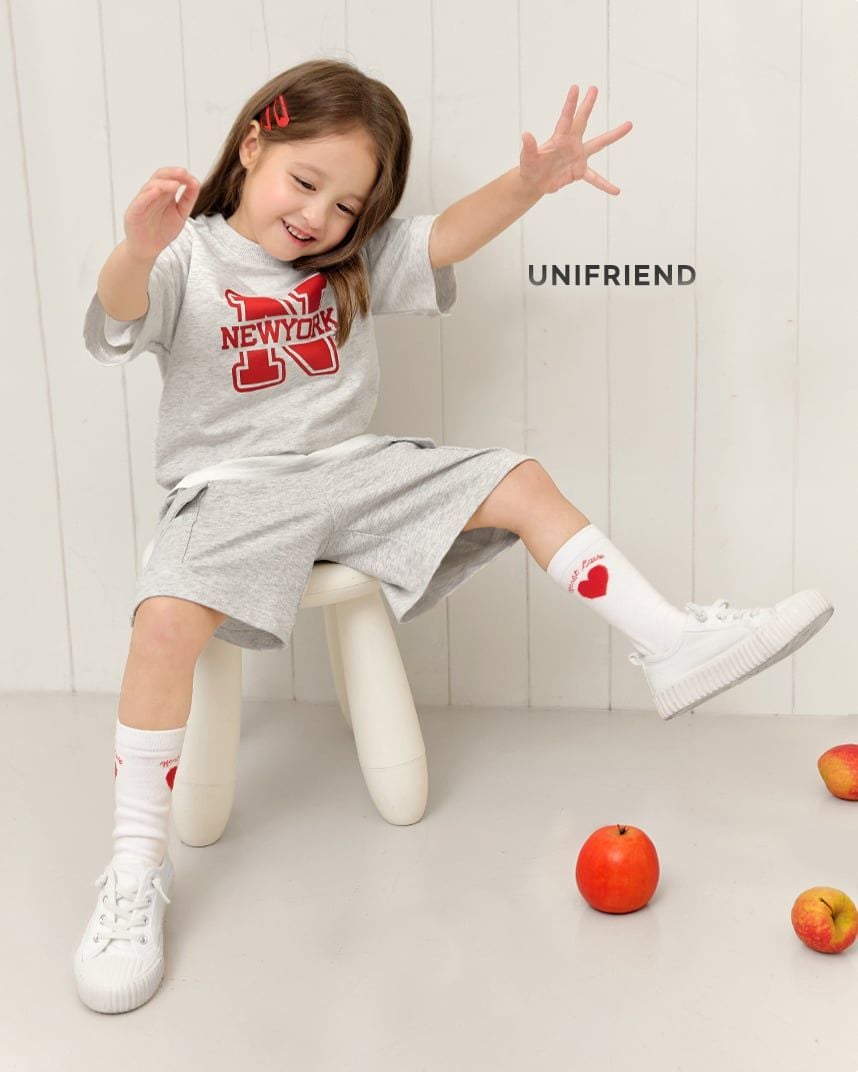 Quần short cargo basic vải cotton spandex cho bé trai và bé gái U950V