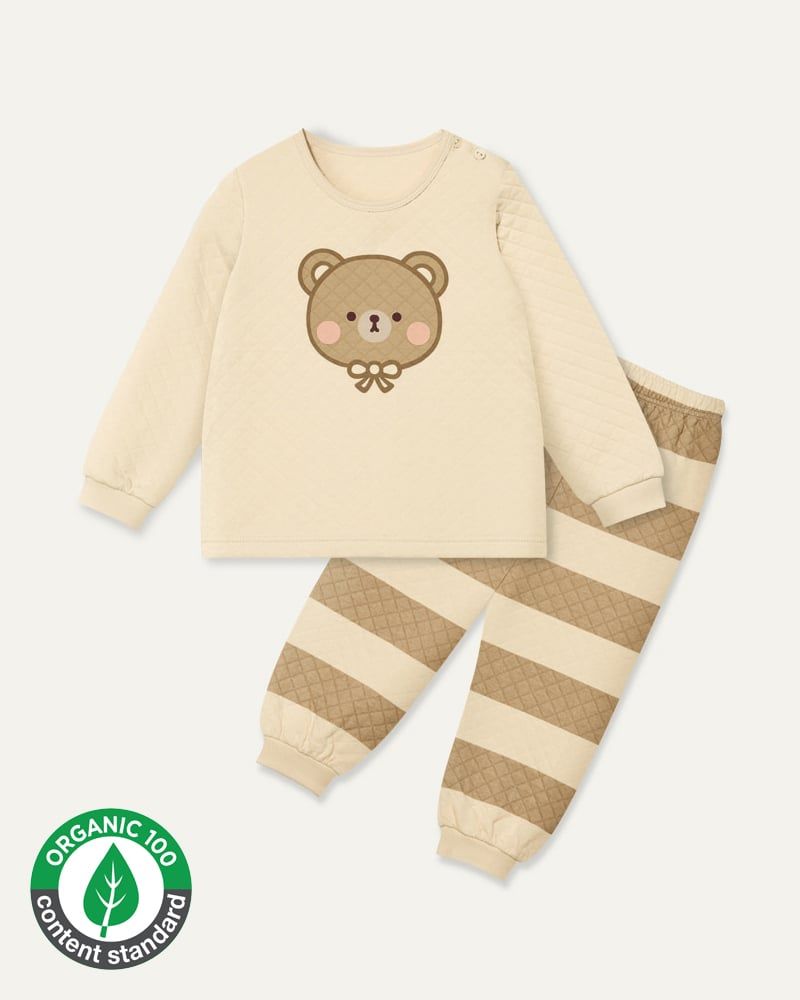 Bộ đồ dài chần bông 3 lớp cho bé trai và bé gái U1234