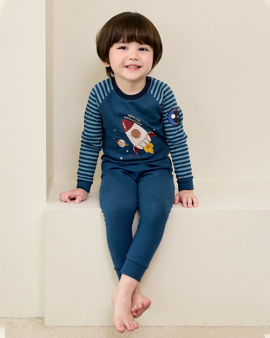 Bộ đồ dài dáng ôm cotton mịn bé trai U1203