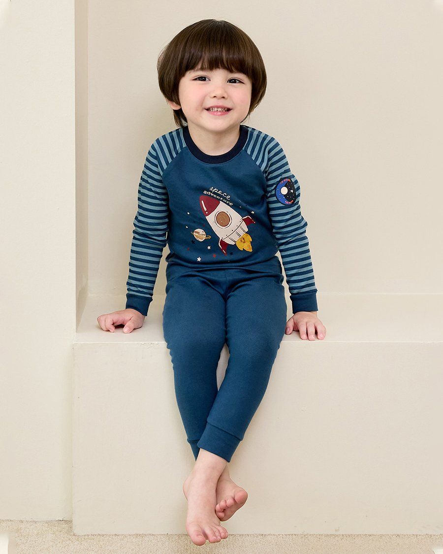 Bộ đồ dài dáng ôm cotton mịn bé trai U1203