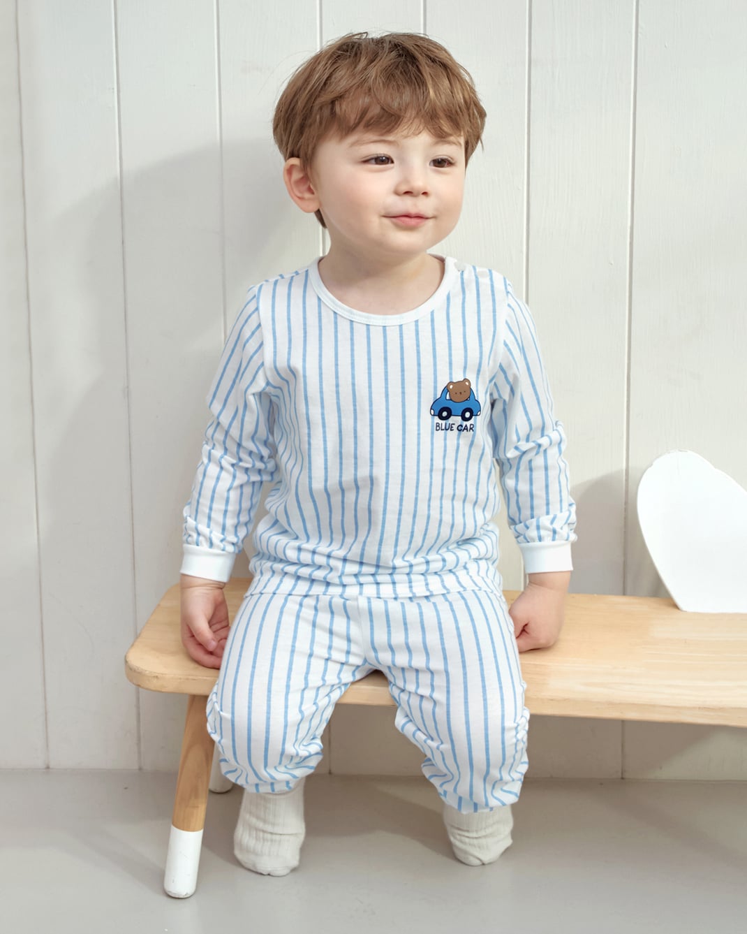 Bộ đồ dài cotton mịn dáng rộng bé trai U1306
