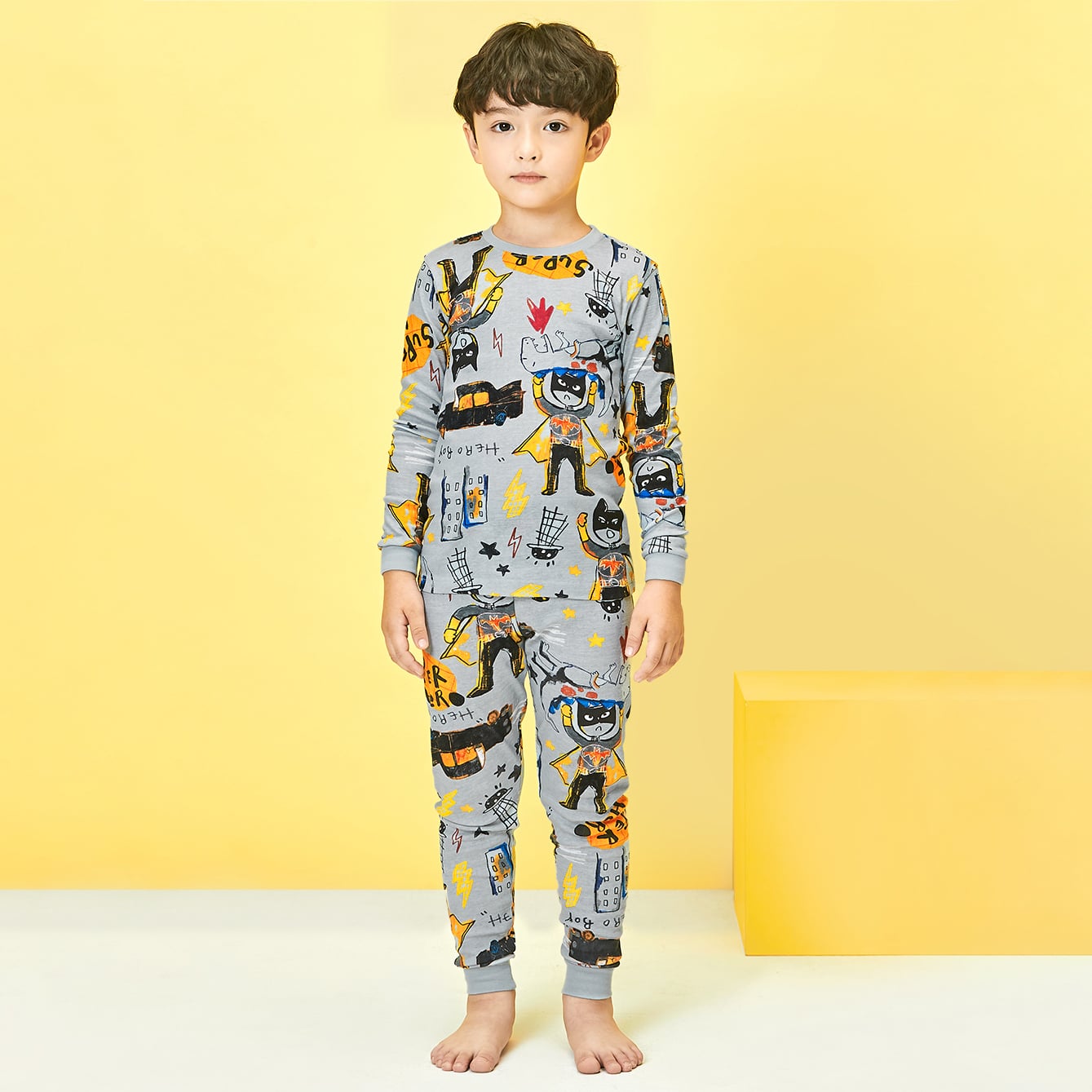 [Lẻ size] Bộ đồ dài tay cotton cho bé trai và bé gái lẻ size U8008