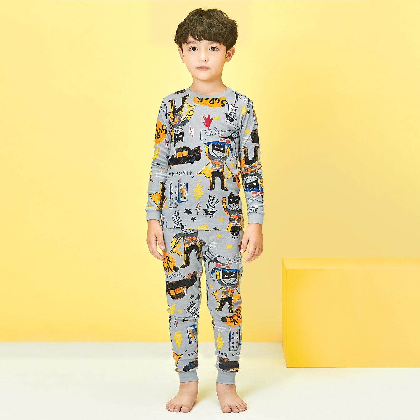 [Lẻ size] Bộ đồ dài tay cotton cho bé trai và bé gái lẻ size U8008