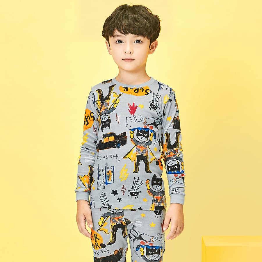 [Lẻ size] Bộ đồ dài tay cotton cho bé trai và bé gái lẻ size U8008
