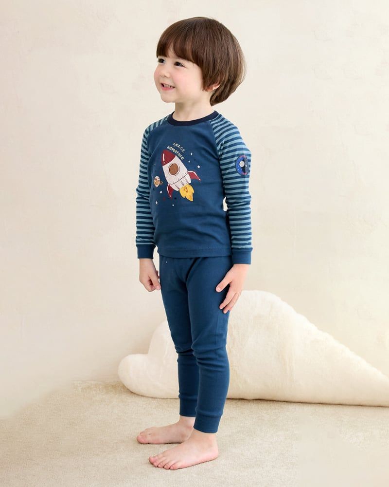 Bộ đồ dài dáng ôm cotton mịn bé trai U1203