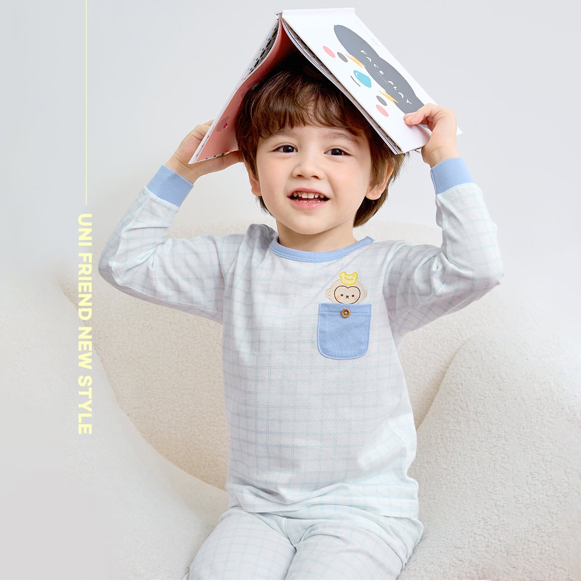 [Lẻ size] Bộ đồ dài tay cotton cho bé trai và bé gái lẻ size U8013