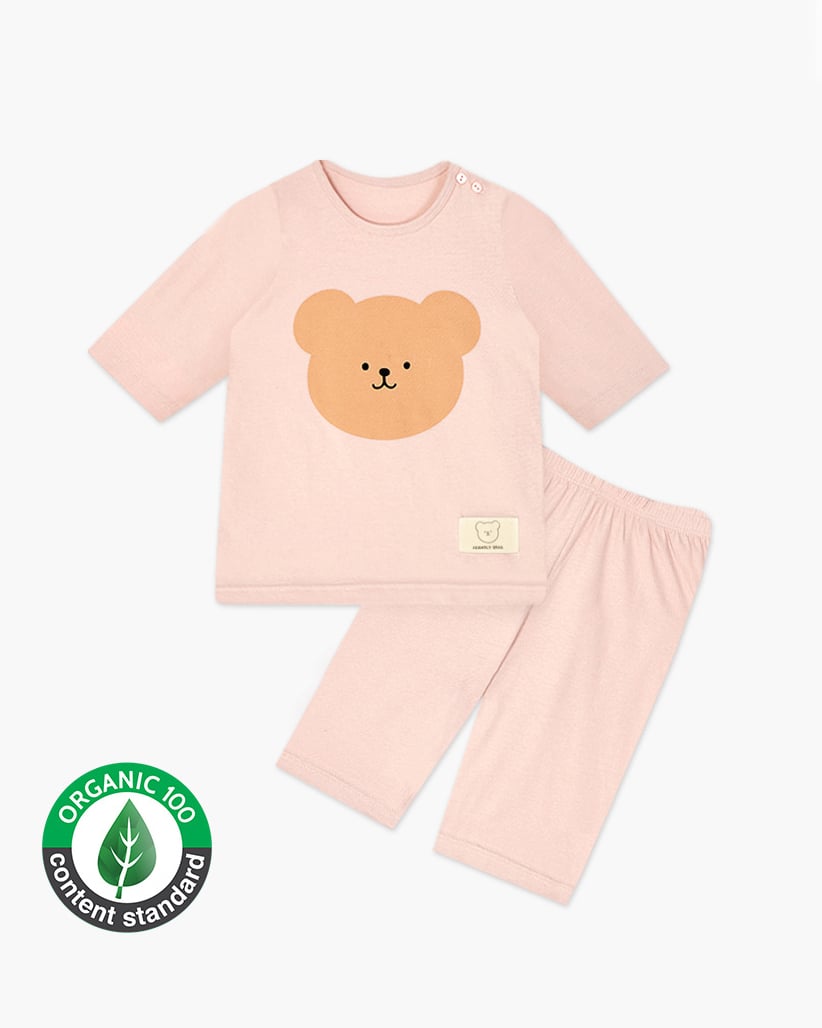 Bộ đồ lửng cotton mịn bé gái U2163