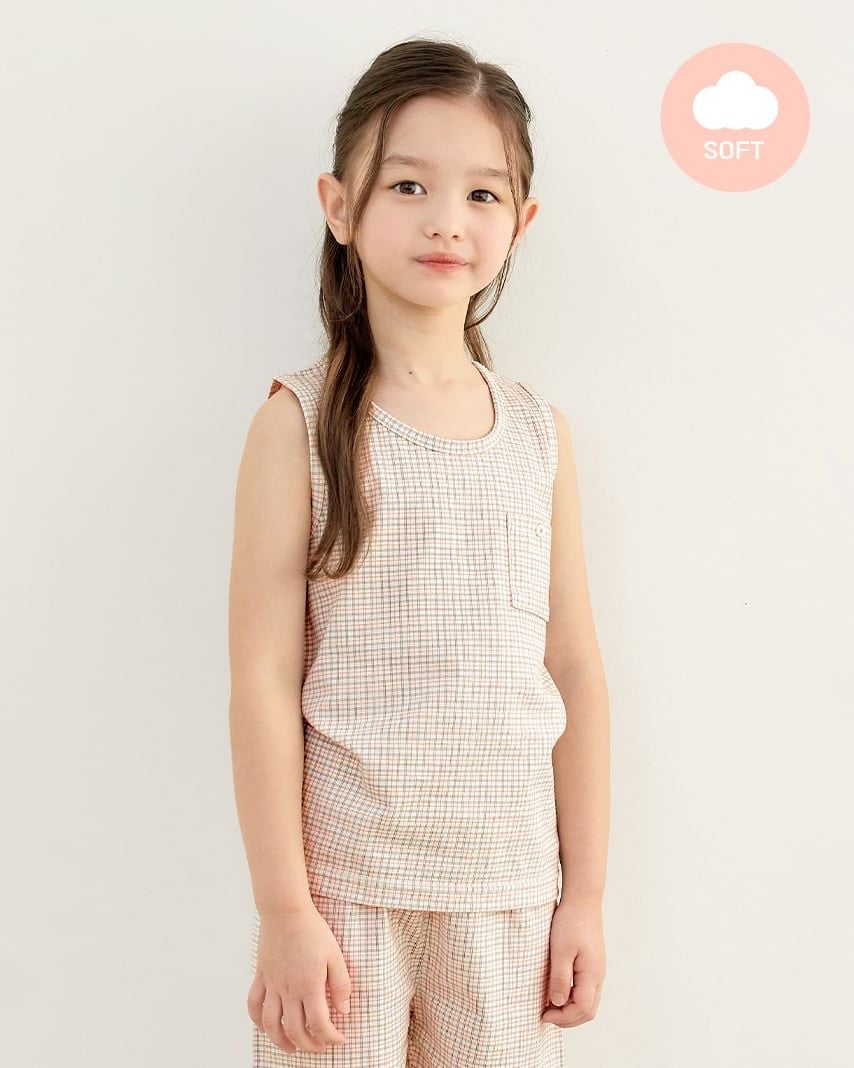 Bộ đồ ba lỗ cotton mịn bé trai và bé gái U4081