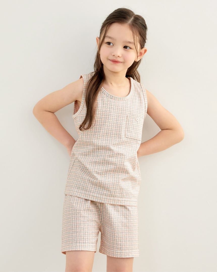 Bộ đồ ba lỗ cotton mịn bé trai và bé gái U4081