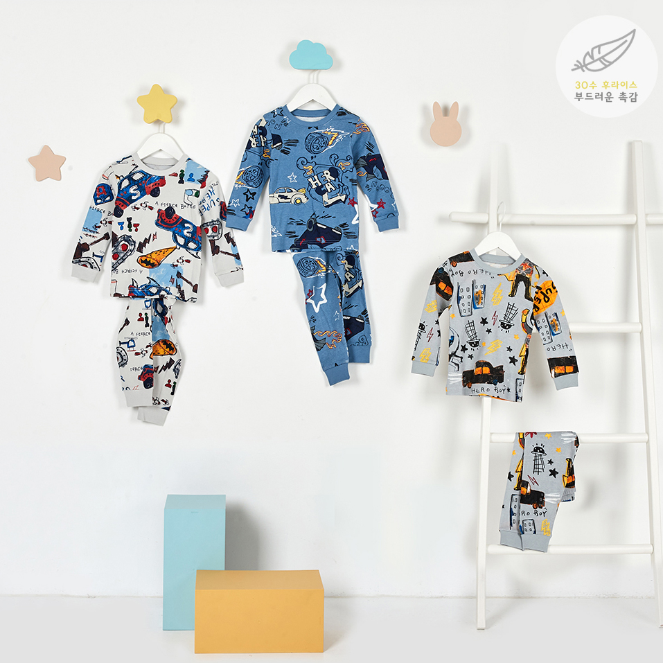 Bộ đồ dài dáng ôm cotton mịn bé trai U1246