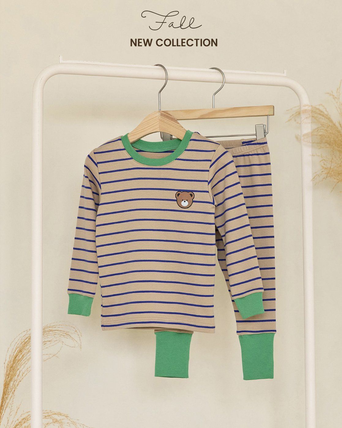 Bộ đồ dài dáng ôm cotton mịn bé trai và bé gái U1276