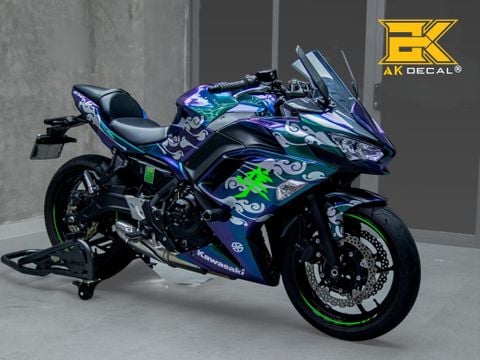 KAWASAKI NINJA 650 - 1626 wrap chuyển sắc titan purple