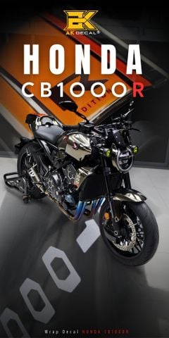 HONDA CB 1000R - 1126 wrap chrome black