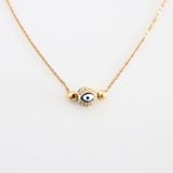 Dây Chuyền mặt evil eye - Mạ Vàng 18K Không Phai Màu