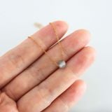 Dây Chuyền đá labradorite - Mạ Vàng 18K Không Phai Màu