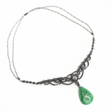Vòng cổ họa tiết macrame đá Amazonite - mang năng lượng tình yêu và bình yên