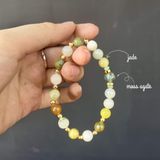 March birthstone bracelet - Vòng tay mix đá dành cho người sinh tháng 3