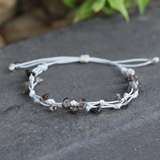 Vòng tay bảo vệ thạch anh khói (smoky quartz)  mang lại năng lượng thanh lọc và kết nối