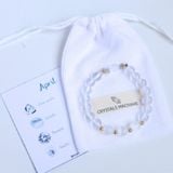 April birthstone bracelet - Vòng tay mix đá dành cho người sinh tháng 4