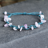 Vòng tay tình yêu đá kunzite mang lại năng lượng bình yên