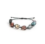 Vòng tay chakra 7 viên đá thô