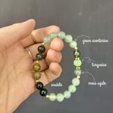 May birthstone bracelet - Vòng tay mix đá dành cho người sinh tháng 5