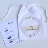 June birthstone bracelet - Vòng tay mix đá dành cho người sinh tháng 6