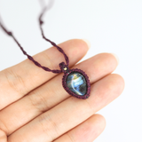 Vòng Cổ Macrame Đá Xà Cừ mang năng lượng sáng tạo kì diệu
