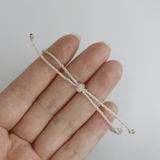 Vòng Tay Unisex Đá Xà Cừ họa tiết macrame – Vẻ Đẹp ánh sáng tự nhiên