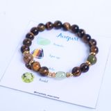 August birthstone bracelet - Vòng tay mix đá dành cho người sinh tháng 8