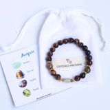 August birthstone bracelet - Vòng tay mix đá dành cho người sinh tháng 8
