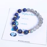 September birthstone bracelet - Vòng tay mix đá dành cho người sinh tháng 9