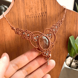 Vòng cổ Thạch Anh Ưu Linh Micro – Thiết kế Macrame thủ công tinh xảo