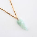 Dây Chuyền đá hồ ly ngọc bích - Mạ Vàng 18K Không Phai Màu
