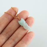 Dây Chuyền đá hồ ly ngọc bích - Mạ Vàng 18K Không Phai Màu