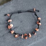Vòng tay đá Mặt Trời (Sunstone) tự nhiên mang năng lượng hạnh phúc và niểm vui