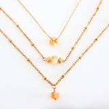 Dây Chuyền đá Citrine thạch anh vàng - Mạ Vàng 18K Không Phai Màu