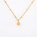 Dây Chuyền đá Citrine thạch anh vàng - Mạ Vàng 18K Không Phai Màu
