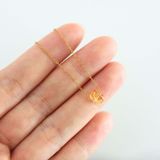 Dây Chuyền đá Citrine thạch anh vàng - Mạ Vàng 18K Không Phai Màu