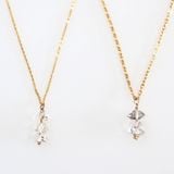 Dây Chuyền đá Herkimer diamond quartz - Mạ Vàng 18K Không Phai Màu