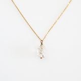 Dây Chuyền đá Herkimer diamond quartz - Mạ Vàng 18K Không Phai Màu
