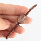 Vòng tay macrame đá Thạch Anh Tóc Vàng – Biểu tượng của tài lộc và sự thịnh vượng