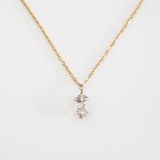 Dây Chuyền đá Herkimer diamond quartz - Mạ Vàng 18K Không Phai Màu