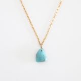Dây Chuyền đá Larimar - Mạ Vàng 18K Không Phai Màu