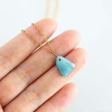 Dây Chuyền đá Larimar - Mạ Vàng 18K Không Phai Màu